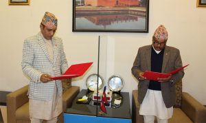 नेपाल बैंकका नव नियुक्त अध्यक्ष मधुकुमार मरासिनीले लिए शपथ