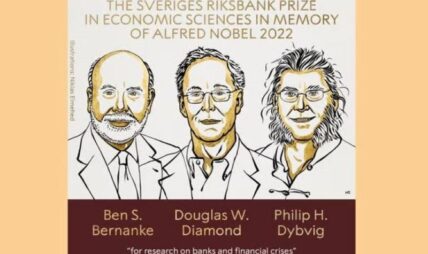 बैंक र वित्तीय संकटबारे अध्ययन गर्ने ३ अमेरिकी अर्थशास्त्रीलाई नोबेल पुरस्कार