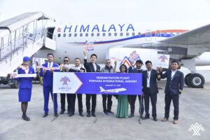 Himalaya Airlines lands successfully at Pokhara International Airport (PIA)