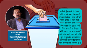 ‘अझै आइ–भोटिङ गराउन सकिन्छ, निर्वाचन आयोगले आँट गर्नुपर्छ’ ‘अझै आइ–भोटिङ गराउन सकिन्छ, निर्वाचन आयोगले आँट गर्नुपर्छ’