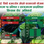 किसानलाई सिधै बजारसँग जोड्ने सरकारको योजना: थोक बजारमा १० प्रतिशत र हाटबजारमा ५०प्रतिशत ‘किसान सेड’ अनिवार्य