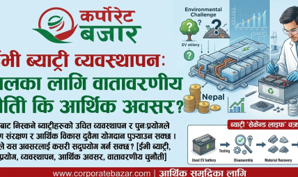 ईभी ब्याट्री व्यवस्थापन: नेपालका लागि वातावरणीय चुनौती कि आर्थिक अवसर?