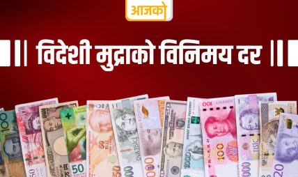 यस्तो छ ,आजको विदेशी मुद्राको विनिमयदर