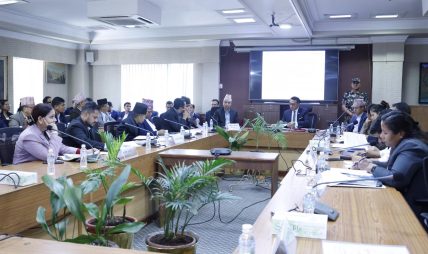 अर्थमन्त्री स्वर्णिम वाग्लेले गरे विषयगत मन्त्री र सचिवहरूसँग बजेट तयारी छलफल