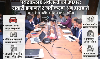 भन्सारमा लाइन बस्नुपर्ने झन्झट अन्त्य, विदेशी सवारीका लागि ‘अनलाइन टीआईभी’ प्रणाली सुरु