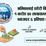 श्रमिकलाई घडेरी किन्न १ करोड ५० लाखसम्म ऋण, ब्याजदर ६ प्रतिशत मात्रै