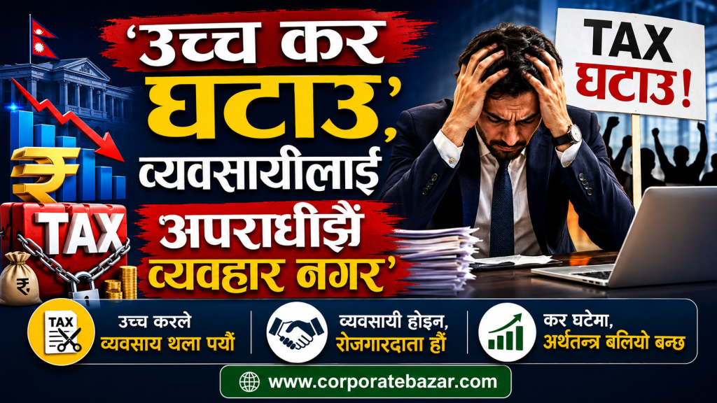 आगामी बजेटको पूर्वसन्ध्यामा व्यवसायीको गर्जन: ‘अनुदार नीति र क्रिमिनल माइन्डसेट अन्त्य गर, करको भार घटाउ’