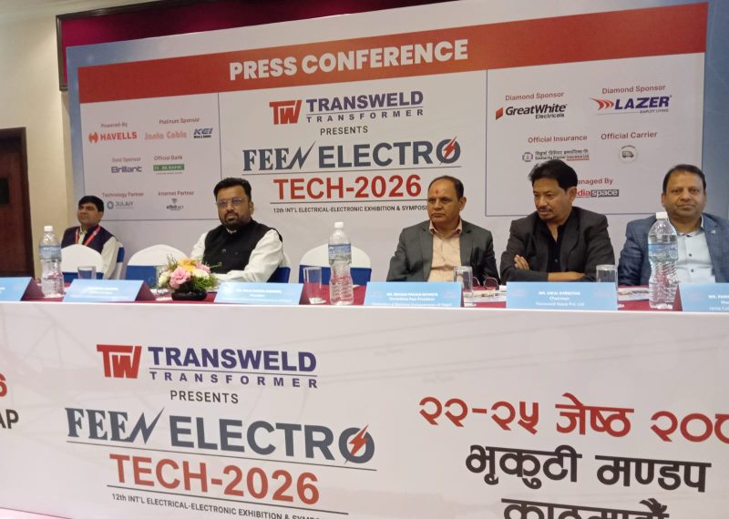 ‘फिन इलेक्ट्रो–टेक २०२६’ जेठ २२ देखि भृकुटीमण्डपमा, २५ हजार आगन्तुकको अपेक्षा