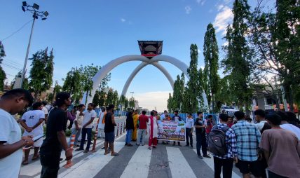 सुनसरी घटनाको विरोधमा जनकपुरधाममा प्रदर्शन, दोषीमाथि कारबाहीको माग