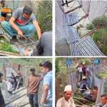 श्रमदानबाट मर्मत गरियो ३९ वर्ष पुरानो झोलुङ्गे पुल