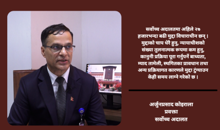 आगलागीपछि सर्वोच्चको पुनरुत्थान : एनेक्सदेखि नयाँ भवनसम्म सेवा, १८ हजार मिसिल पुनःप्राप्त आगलागीपछि सर्वोच्चको पुनरुत्थान : एनेक्सदेखि नयाँ भवनसम्म सेवा, १८ हजार मिसिल पुनःप्राप्त