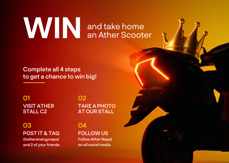 One Photo Could Win You a Brand-New Ather: Ather Nepal Brings Back Its Biggest NAIMA Giveaway