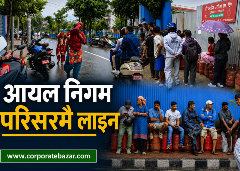ग्यासको ‘प्यानिक बाइङ’ले उपत्यकामा सास्ती: टेकुमा रित्ता सिलिन्डरको लाम