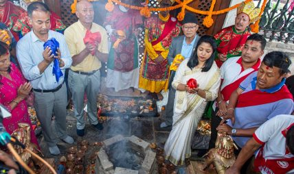 ८ करोड ९५ लाखमा पुनःनिर्मित महाङ्काल सत्तल उद्घाटन ८ करोड ९५ लाखमा पुनःनिर्मित महाङ्काल सत्तल उद्घाटन